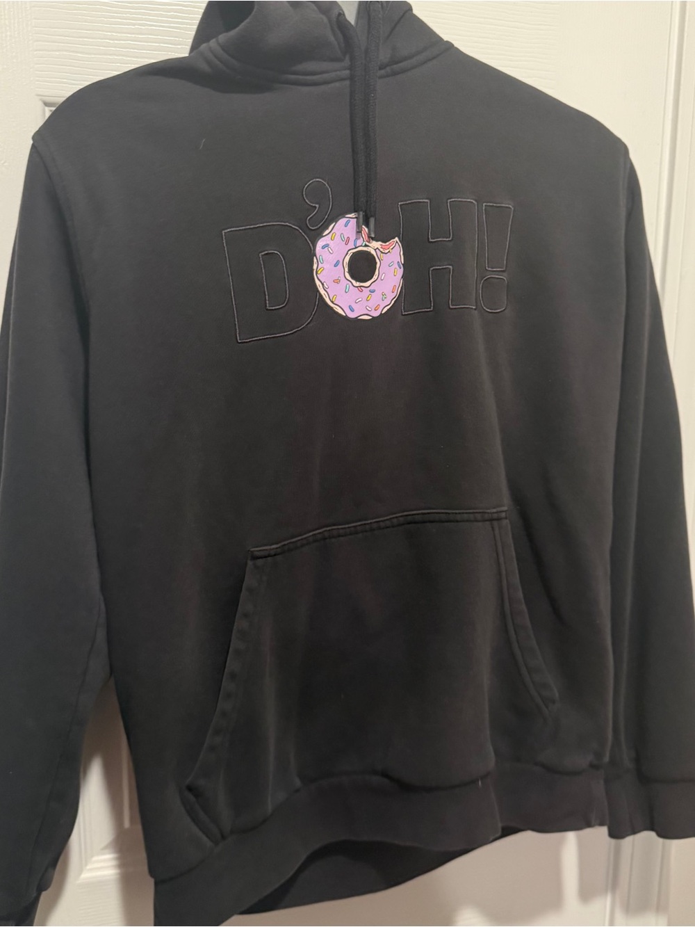 Adidas Originals The Simpsons D’OH Donut Hoodie Black Graphic